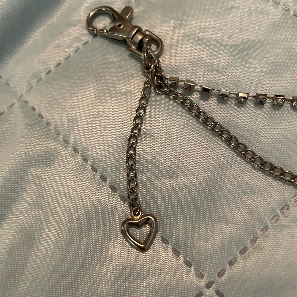 Silver Heart boot Charm
